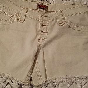 White Boho shorts